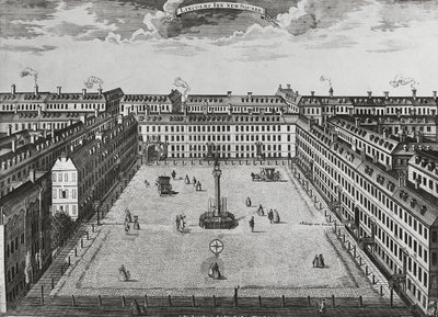 Lincolns Inn New Square, ca. 1725 af John Bowles