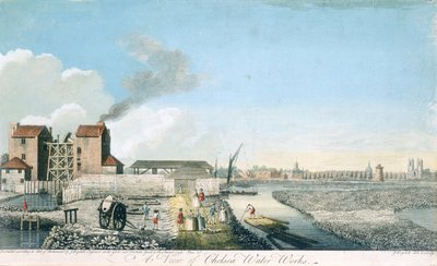 A View of Chelsea Water Works, 1750 af John Boydell