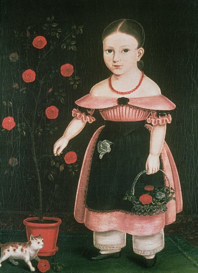 Lille pige i lavendel, ca. 1840 af John Bradley