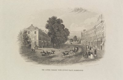 The Lower Parade med Euston Place, Leamington af John Brandard