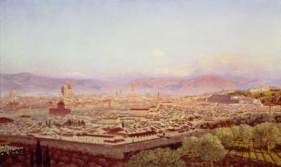 Firenze fra Bellosguardo af John Brett