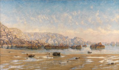 På Kanaløerne (olie på lærred) af John Brett