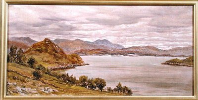Looking Out of Loch Corrie, 27. august 1885 (olie på lærred) af John Brett