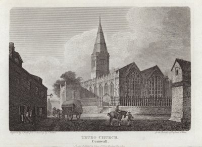 Truro Kirke, Cornwall af John Britton