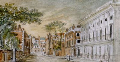 Udsigt langs Vigo Lane, City of Westminster, London, 1793 af John Bromley