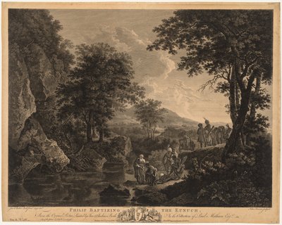 Philip døber eunukken, 1772. af John Browne