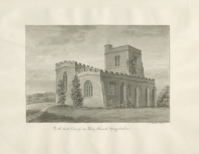 Arley Church: sepia drawing, 1846dani af John Buckler