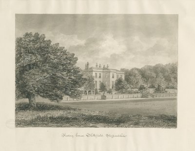 Blithfield - Præstegård: sepia tegning af John Buckler