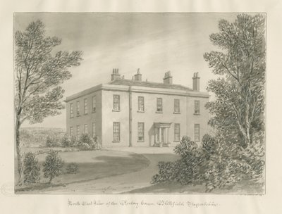 Blithfield - Rectory: sepia drawing, 1824dani af John Buckler