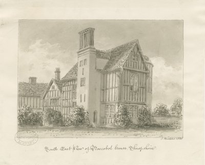 Boscobel House: sepia vask af John Buckler