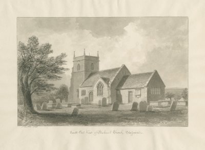 Bucknall Church: sepia tegning af John Buckler