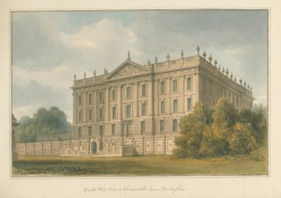 Derbyshire - Chatsworth House af John Buckler