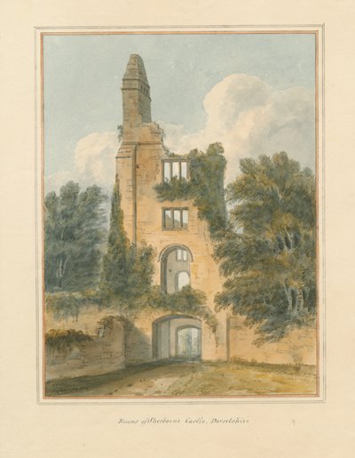 Dorset - Sherborne - Ruins of Castle, 1802dani af John Buckler