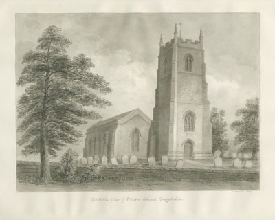 Ellastone Church: sepia drawing, 1847dani af John Buckler
