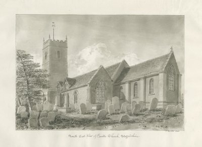Enville kirke: sepia tegning, 1846 af John Buckler