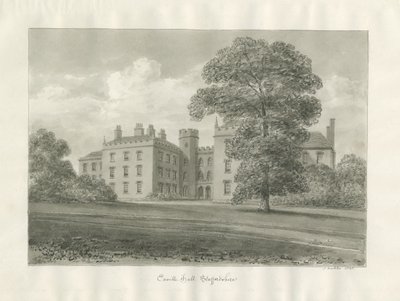 Enville Hall: sepia tegning af John Buckler