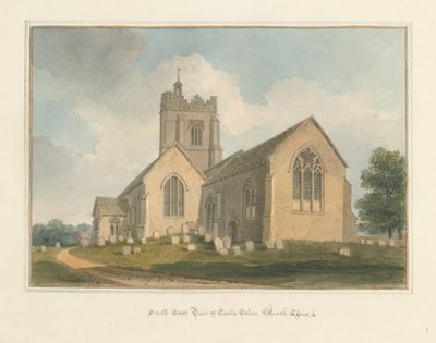Essex - Earls Colne Church, 1824 af John Buckler