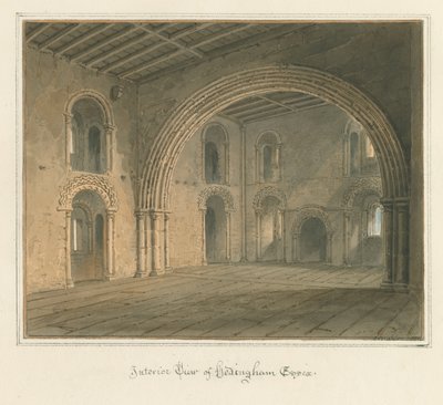 Essex - Hedingham [Castle] - Interior, 1827dani af John Buckler