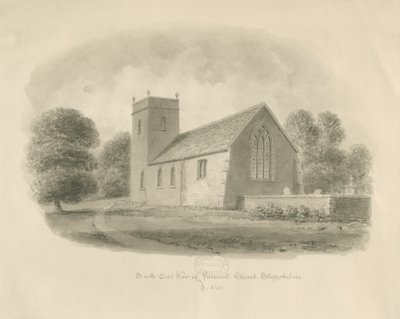 Afskedskirke: sepia tegning af John Buckler