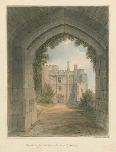 Gloucestershire - Berkeley Castle, 1823 af John Buckler
