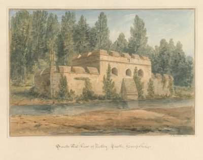Hampshire - Netley Castle, 1828 af John Buckler