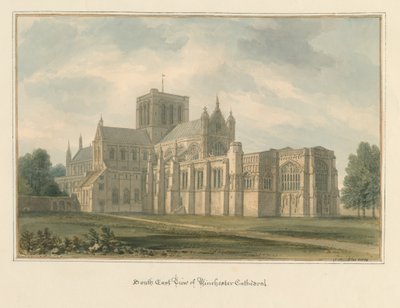 Hampshire - Winchester Cathedral, 1824 af John Buckler