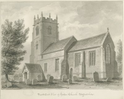 Horton Church: sepia tegning af John Buckler