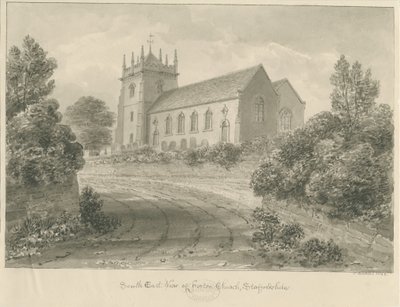 Horton Church: sepia tegning af John Buckler