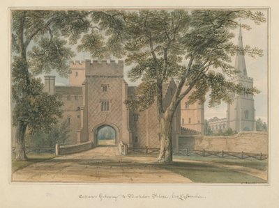Huntingdonshire - Buckden Palace, 1800 af John Buckler