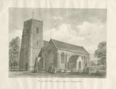 Kinver Kirke: sepia tegning af John Buckler