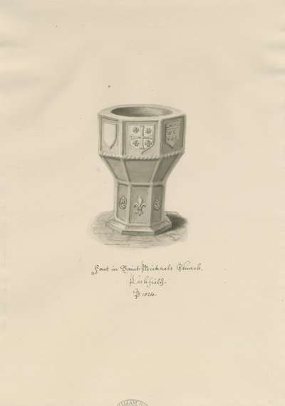 Lichfield - Font i St. Michael