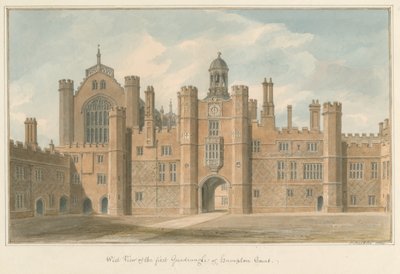 Middlesex - Hampton Court - First Quadrangle, 1826 af John Buckler