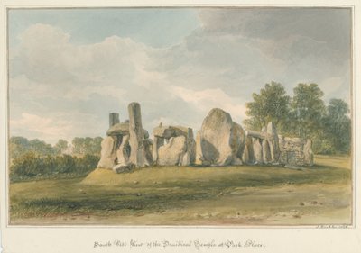 Oxfordshire - Henley upon Thames - Druidical Temple at Park Place, 1826dani af John Buckler