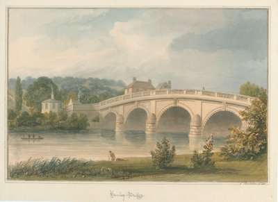 Oxfordshire - Henley upon Thames Bridge, 1826 af John Buckler