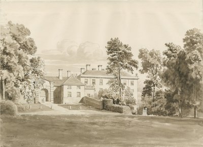 Patshull House: sepia vask tegning, august 1820 (tegning) af John Buckler