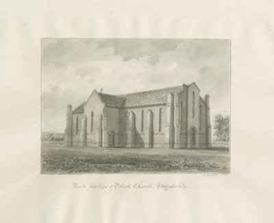 Pelsall Kirke: sepia tegning af John Buckler