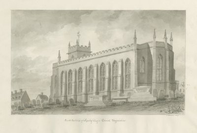 Rowley Regis Church: sepia drawing, 1847dani af John Buckler