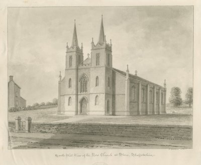 Stenkirke [Ny]: sepia tegning af John Buckler