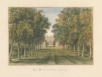 Surrey - Ham Walk and House, 1830 af John Buckler