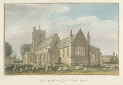 Sussex - Battle Church, 1824 af John Buckler