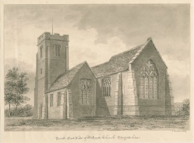 Wichnor Kirke: sepia tegning af John Buckler