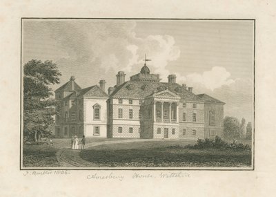 Wiltshire - Amesbury House: gravering af John Buckler