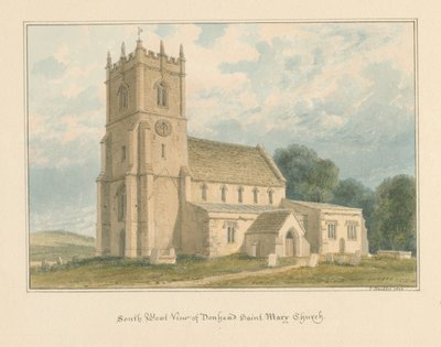 Wiltshire - Donhead Saint Mary Church, 1804 af John Buckler