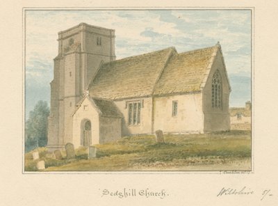 Wiltshire - Sedgehill Church, 1817 af John Buckler