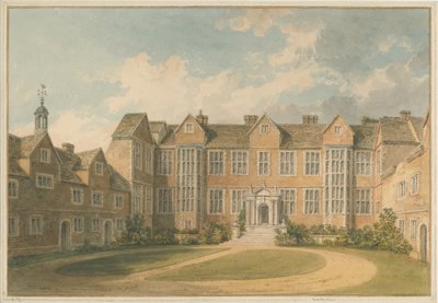 Yorkshire - York - Heslington House interiør, 1818 af John Buckler