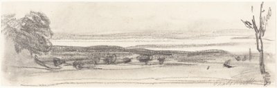 Udsigt over parken, Chatsworth, Derbyshire af John Burgess