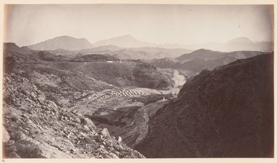 ?Generel udsigt fra Ali Musjid, ser tilbage mod Peshawar?, 1878 ca. af John Burke