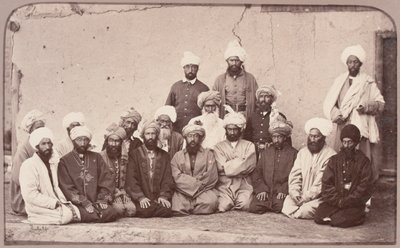 Sirdar Habeeboolah [sic] Gilzai og andre Khans, 1879 af John Burke