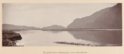 ?Kabul-floden, Jellallabad, skueplads for katastrofen?, 1879 af John Burke