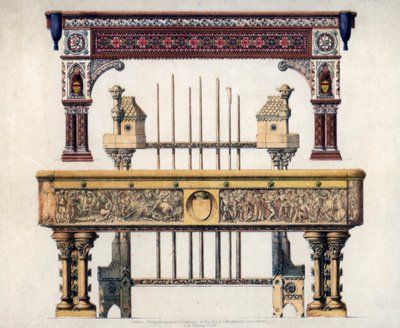 Billardborde, 1800-tallet. af John Burley Waring